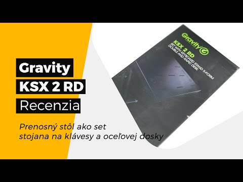 Gravity KSX 2 RD - Prenosný stôl ako set stojana na klávesy a oceľovej dosky - Unboxing a recenzia