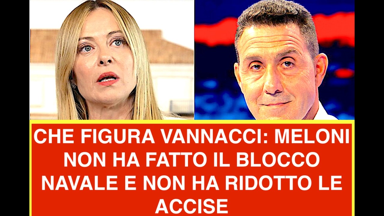 CHE FIGURA VANNACCI: MELONI NON HA FATTO IL BLOCCO NAVALE E NON HA RIDOTTO LE ACCISE