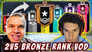 Jynxzi & Ricci 2v5 Xbox Bronze Players in Rainbow Six Siege (IMPOSSIBLE Challenge)