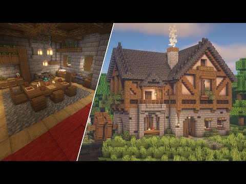Minecraft Big Cottage House Interior