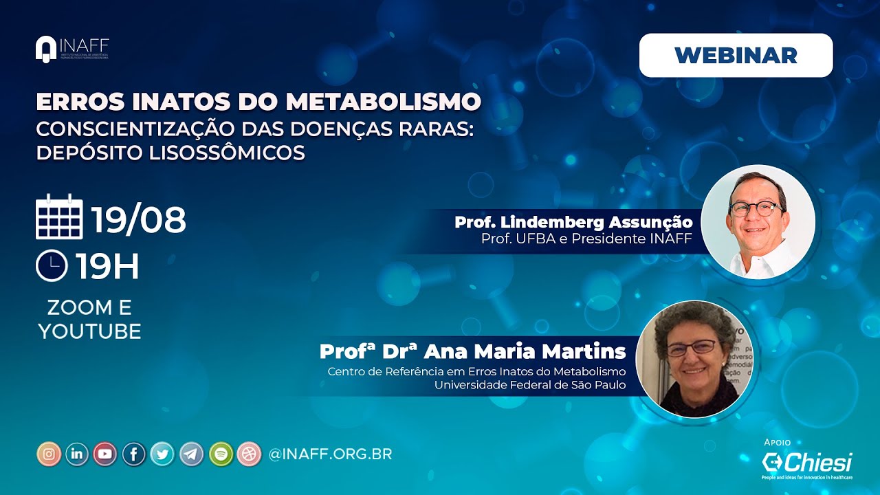 #WEBINARINAFF | Erros Inatos do Metabolismo