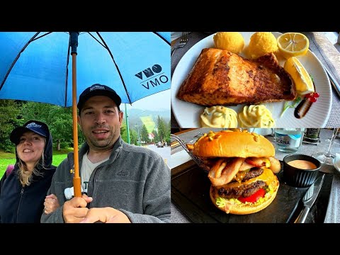 We walk through Poiana Brasov and eat delicious dishes at the Escalade Hotel Restaurant ⁴ᴷ⁶⁰