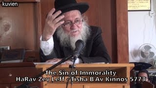 preview picture of video 'Part III - The Sin of Immorality - HaRav Zev Leff - Kinnos Tisha B'Av 5773 [HD]'