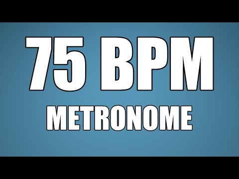 75 BPM Visual Metronome / Click Track.