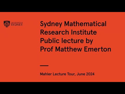 Matthew Emerton public lecture