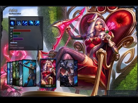 Heartseeker Ashe Skin Spotlight Gameplay 1080p HD League Of Legends