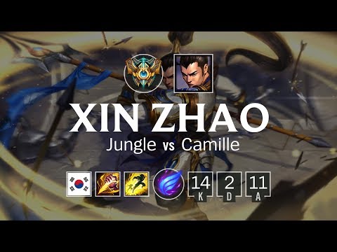 Xin Zhao Jungle vs Camille - KR Challenger Patch 8.13