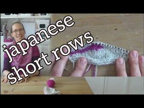 Schlickergarne Tutorial - "japanische Short Rows" um verkürzte Reihen zu stricken