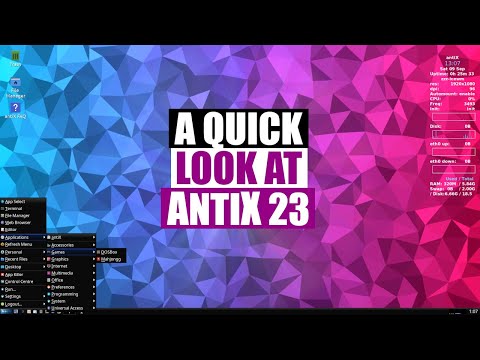 A Quick Look at AntiX 23