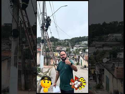 VEREADOR VITÃO DO POVO CONSEGUE ILUMINAÇÃO PARA RUA JORGE NINO SOARES NO MORRO DO KIABO FAVELA DO JUSTINO