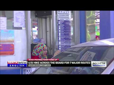 ASDP Indonésia Ferry aumentou tarifas em até 6,5%