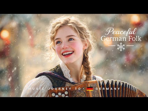 Peaceful German Folk Music – Winter Lights in Bavaria 🇩🇪