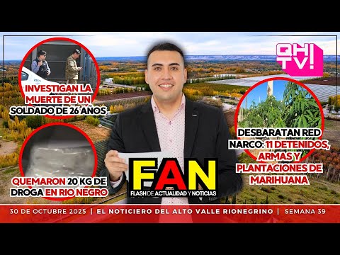 CAE RED NARCO EN RÍO NEGRO / INCINERARON 20KG DE DROGA EN RÍO NEGRO | FAN 30/10 | QHtv!