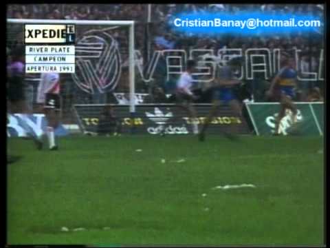 Boca 0 River 0 Apertura 1991 Fecha 11 (Resumen del partido )