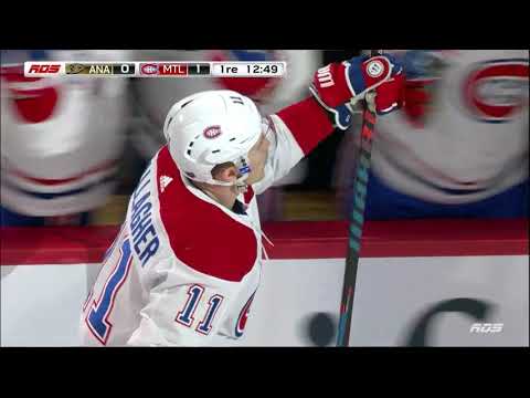 Brendan Gallagher 1-0 Goal - Ducks @ Canadiens - 02052019 (FR)