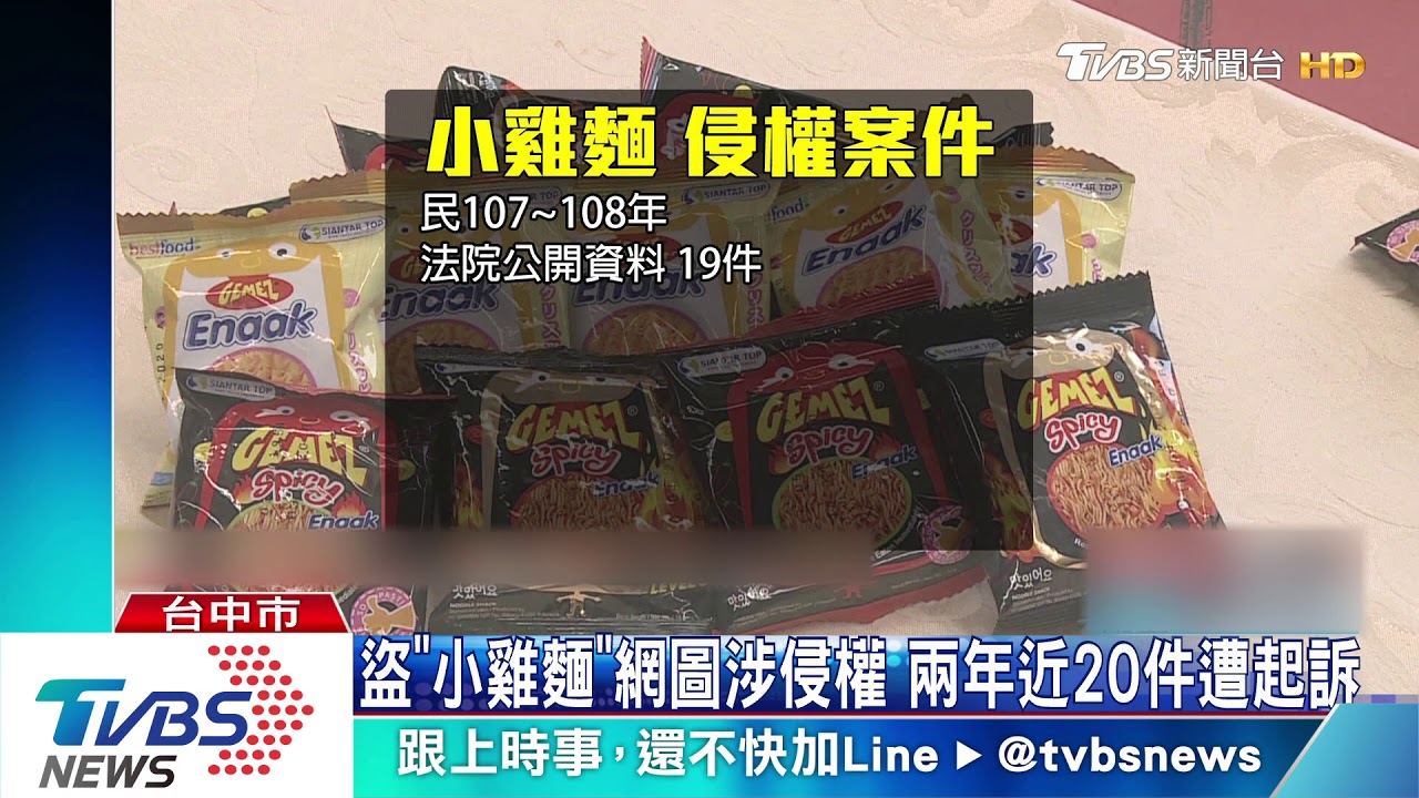 盜「小雞麵」網圖涉侵權 兩年近20件遭起訴