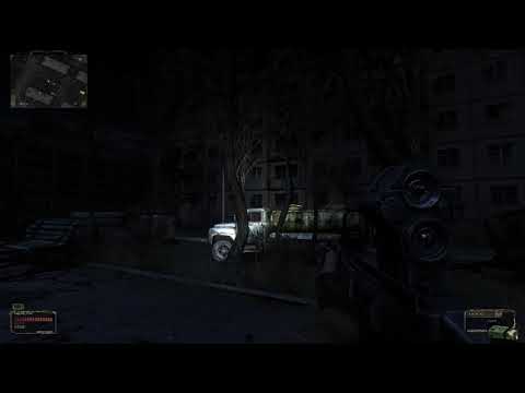 S.T.A.L.K.E.R Shadow of Chernobyl - Atmospheric nighttime firefight - 1440p/60fps