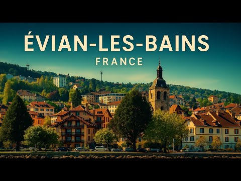 Evian Water, Alps, and Relaxation: A Tour of Évian-les-Bains 🇫🇷Walking Tour 🇫🇷France