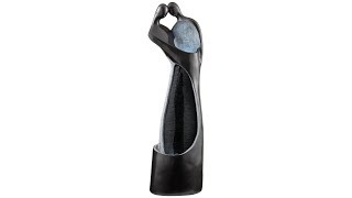 1_Modern Couple Black Indoor/Outdoor LED Fountain