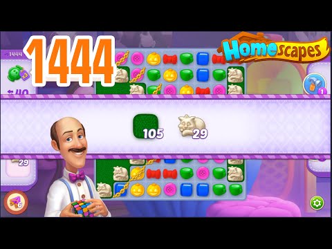 [ Playrix ] HomeScapes Level 1444 - Gameplay Walkthrough 🏠