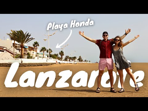 ISLAND LIFE VLOG - First impressions of Lanzarote, Playa Honda | FIRST OCEAN SWIM