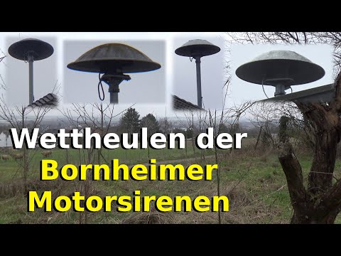 E57-Sirenen heulen im Rudel: Sirenenkonzert in Bornheim | Probealarm | Sirenenprobe | Sirenenalarm