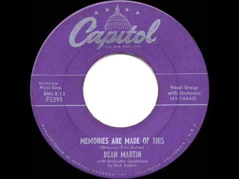 1956 HITS ARCHIVE  Memories Are Made Of This   Dean Martin a #1 record