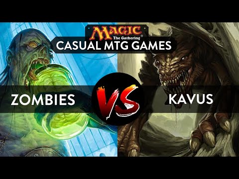MTG GAMEPLAY: ZOMBIE TRIBAL DECK VS KAVU COMBO DECK.