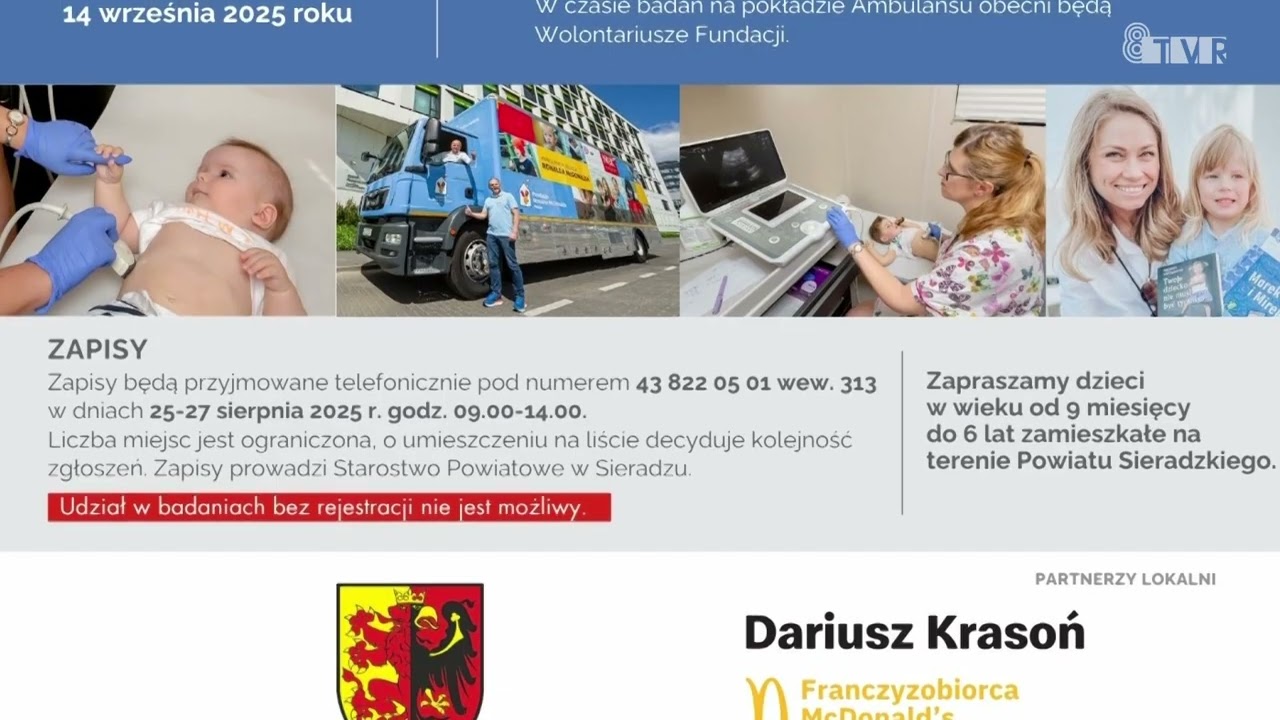 XIII Sieradzki Jarmark Powiatowy. Będą bezpłatne badania dla dzieci | OGŁOSZENIE