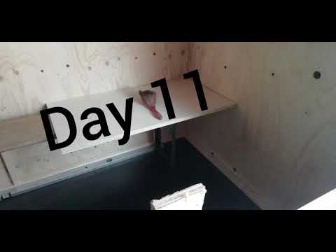 Tag 11 Minicamper selbstgebauter mini Wohnwagen auf Anhänger