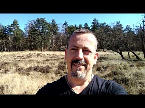 Ronald Westerbeek hiking in Loenermark, The Netherlands