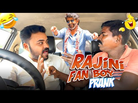 Rajini fan boy prank 🤣 | Car fooling | Tamil Taxi Car Prank 