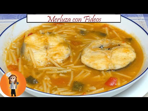 Merluza con Fideos | Receta de Cocina en Familia