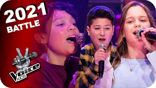 Marteria, Yasha &amp; Miss Platnum - Lila Wolken (Rio/Amy/Lenny) | The Voice Kids 2021 | Battles