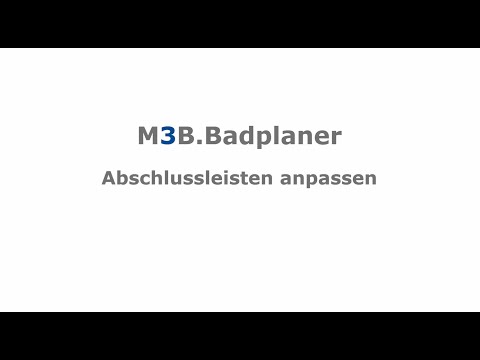 M3B.Badplaner Abschlussleisten