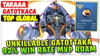 Download lagu Unkillable GatotTaka, 92% Win Rate MVP Roam [ Top Global Gatotkaca ] Takaaa - Mobile Legends Build mp3