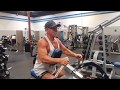 Meet coach Bill he showing us how to do seated lat pulls