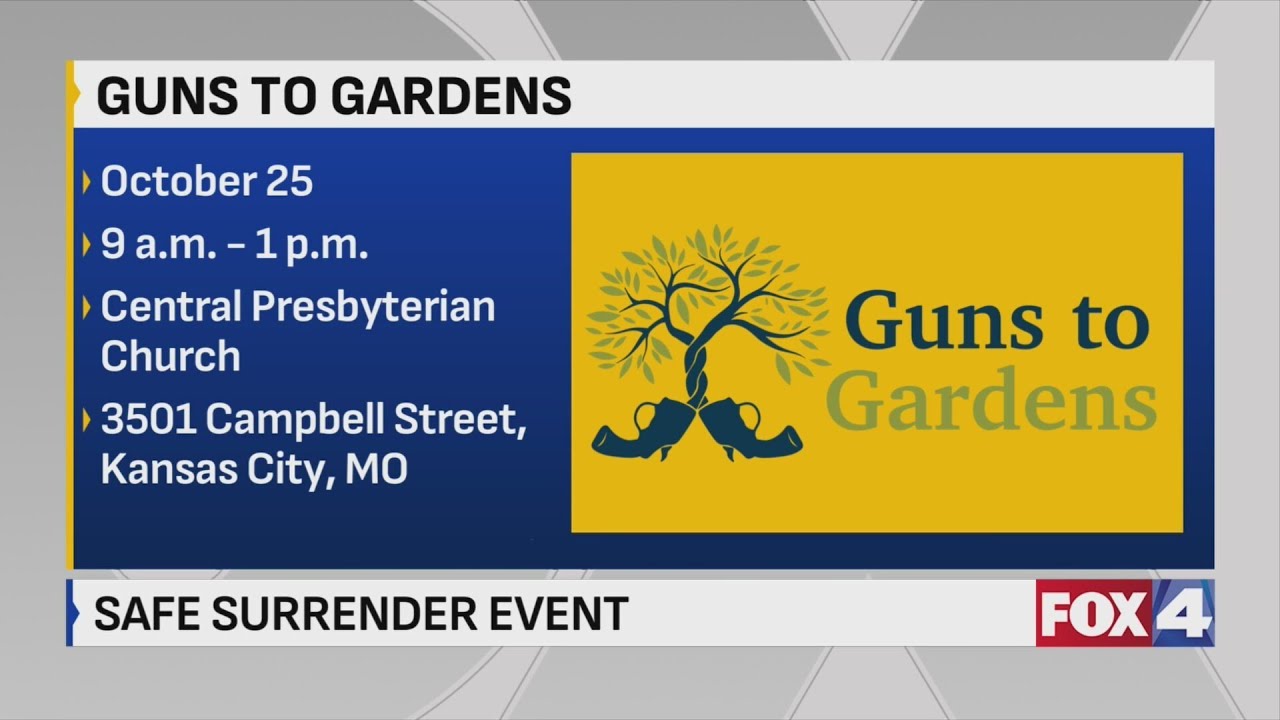 Guns to Gardens safe surrender event this weekend