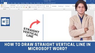 How to draw straight vertical line in Microsoft word?