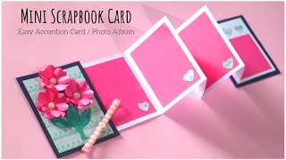 Mini Scrapbook Card  DIY Photo Album  Easy Accordi