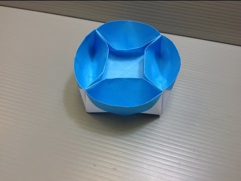 Daily Origami: 056 - Lazy Susan Compartment Tray