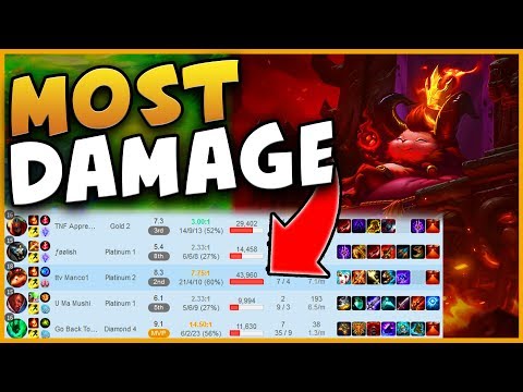 WTF!?! I HAVE THE MOST DAMAGE IN THE GAME AS TEEMO!!! INSANE TEEMO GAMEPLAY!!! PATCH 9.10