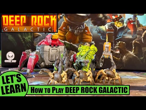 Let's Learn How to Play DEEP ROCK GALACTIC Board Game followed by a Solo Playthrough of Mission 1