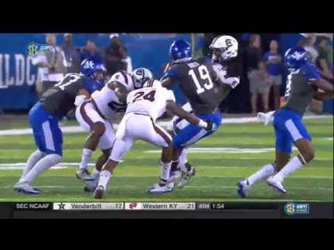 2016 USC vs Kentucky -  Jamarcus King Forced Fumble, Marquavius Lewis Recovery