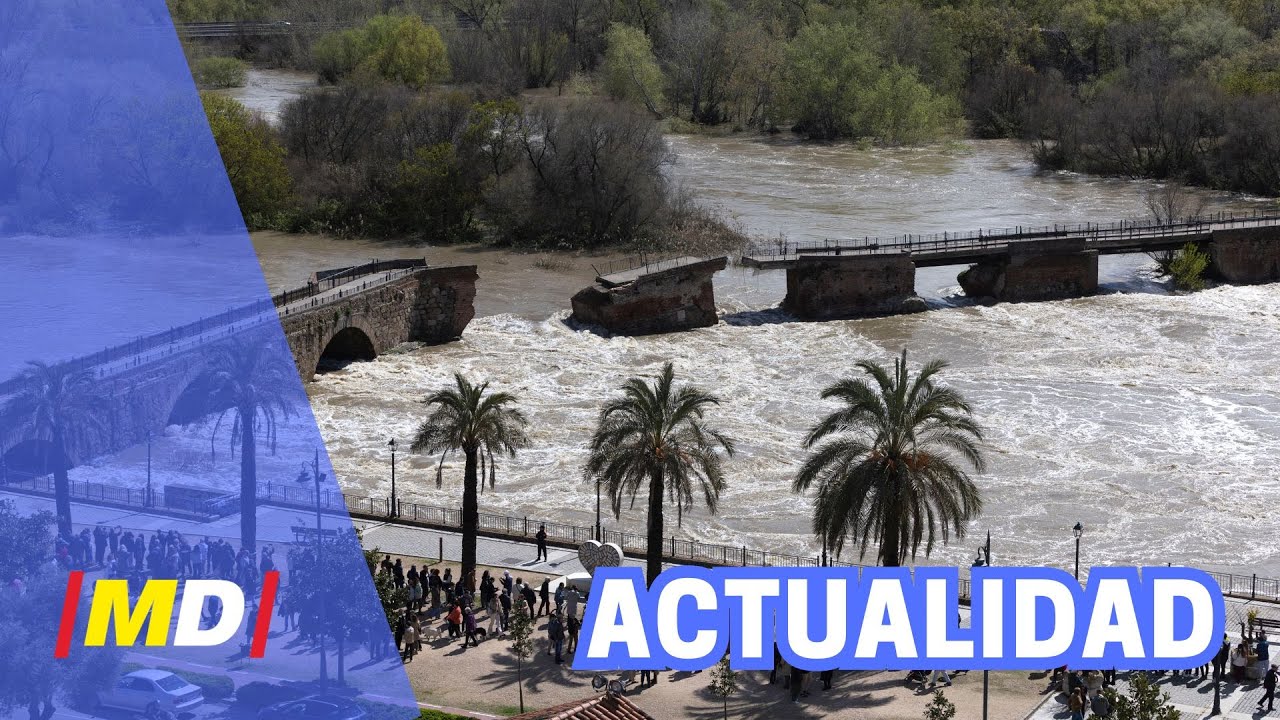 ALERTA CASTILLA - LA MANCHA | La crecida del RÍO TAJO destruye el Puente Romano de Talavera , TOLEDO