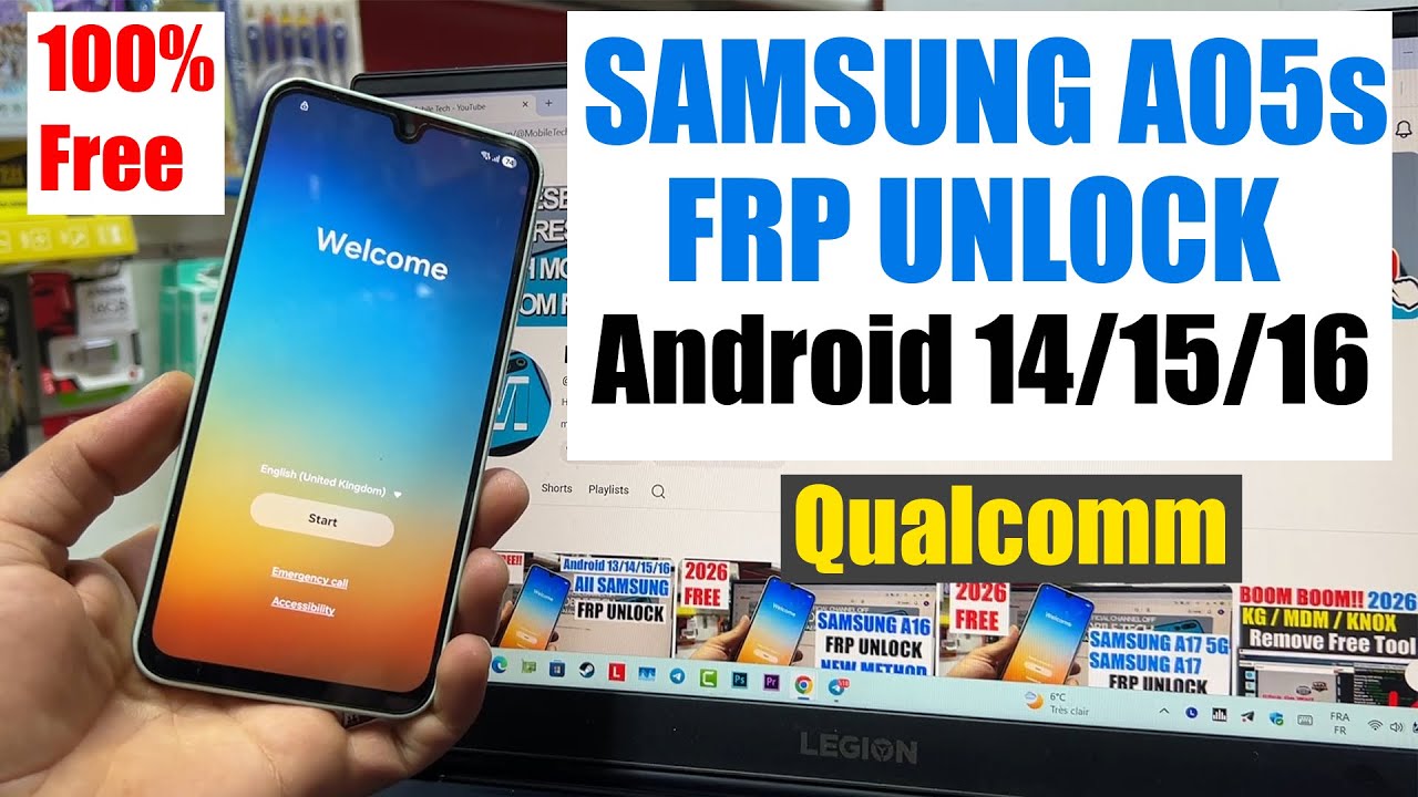 Samsung A05s FRP Bypass 2026, Remove Google Account | Samsung A05s FRP Unlock Android 14/15/16