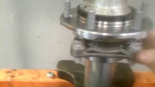 preview picture of video 'Pressing a 2005 and up Toyota Tacoma, 4Runner, FJ Cruiser 2WD or 4WD wheel bearing together.'