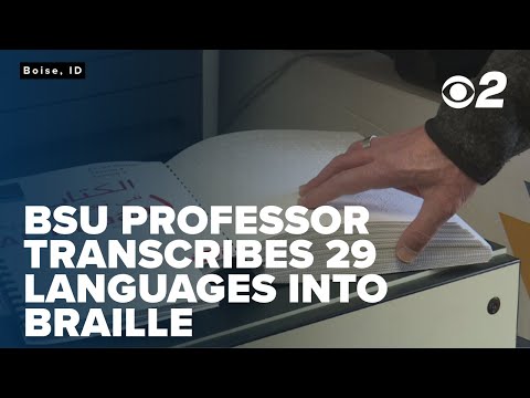 BSU Professor transcribes 29 different languages into Braille