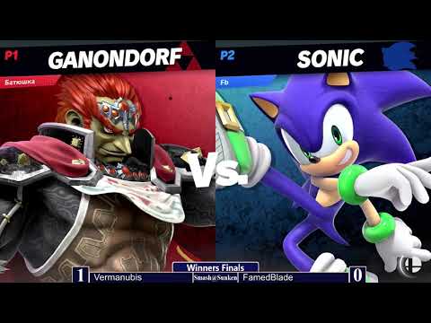 Smash@Sunken #69 - FamedBlade (Sonic) vs Vermanubis (Ganondorf) - Ultimate Singles WF