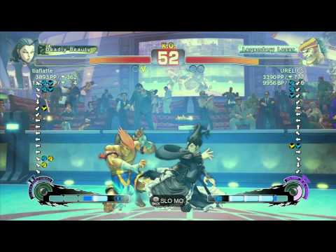 SSF4 AE: tiaflatte (Rose) vs URELICS (Adon) - Ranked Match (720p HD)